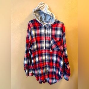 Flannel hoodie